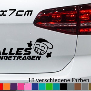 All entered 20 x 7 cm Sticker Auto Tuning Golf GTI Opel Sticker Decal JDM in 18 colors