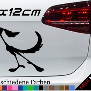 Roadrunner Bumper Sticker 13 x 12 cm Beep Beep Coyote Wylie Coyote JDM Decal Sticker in 21 Colors