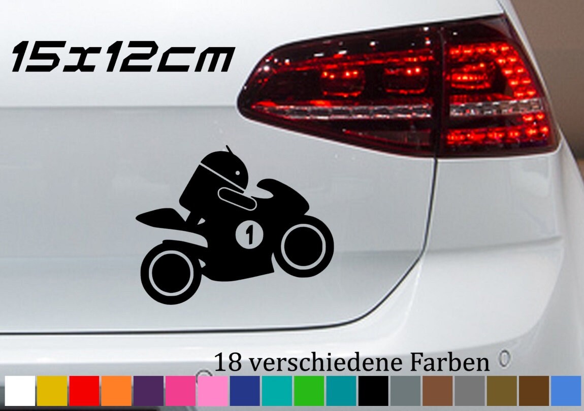 Android Bike 15 X 12 Cm Car Sticker Sticker Motorcycle Yamaha Etsy Australia