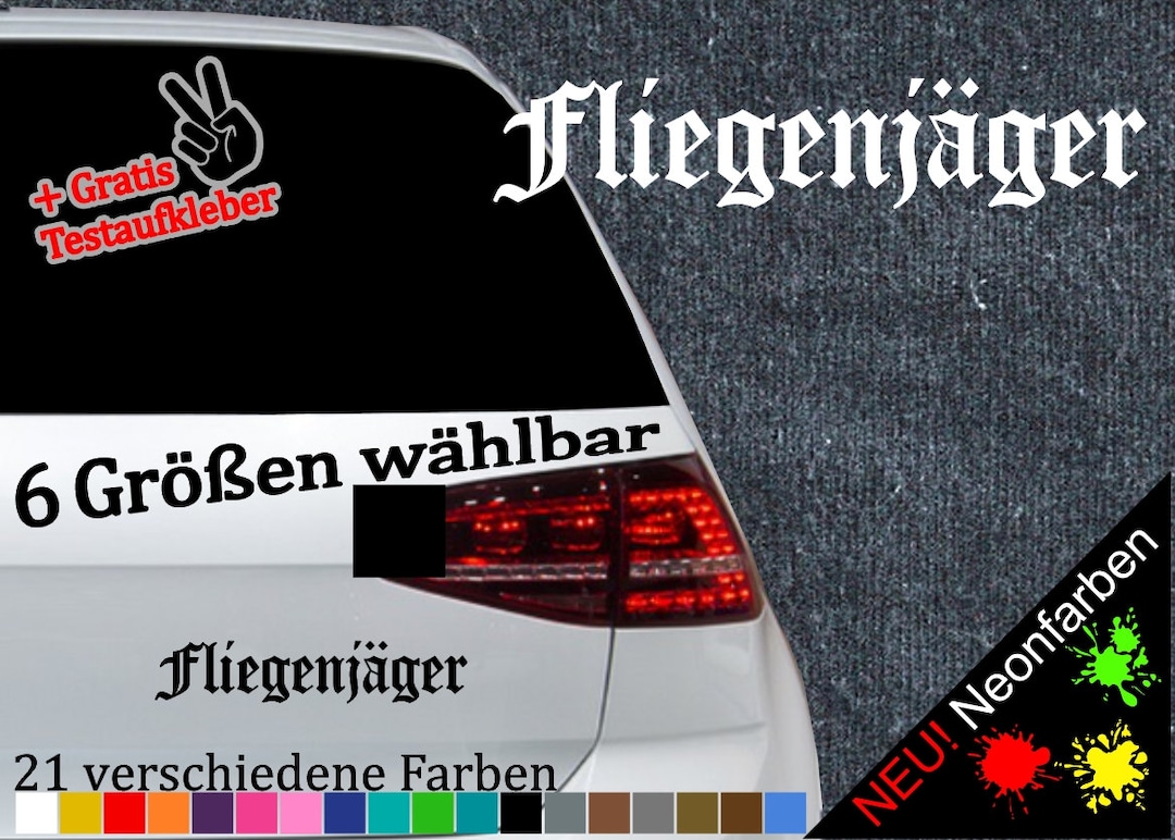 Fly Fighter Sticker Bumper 6 Sizes Stickers Bundeswehr Sticker Slogan ...