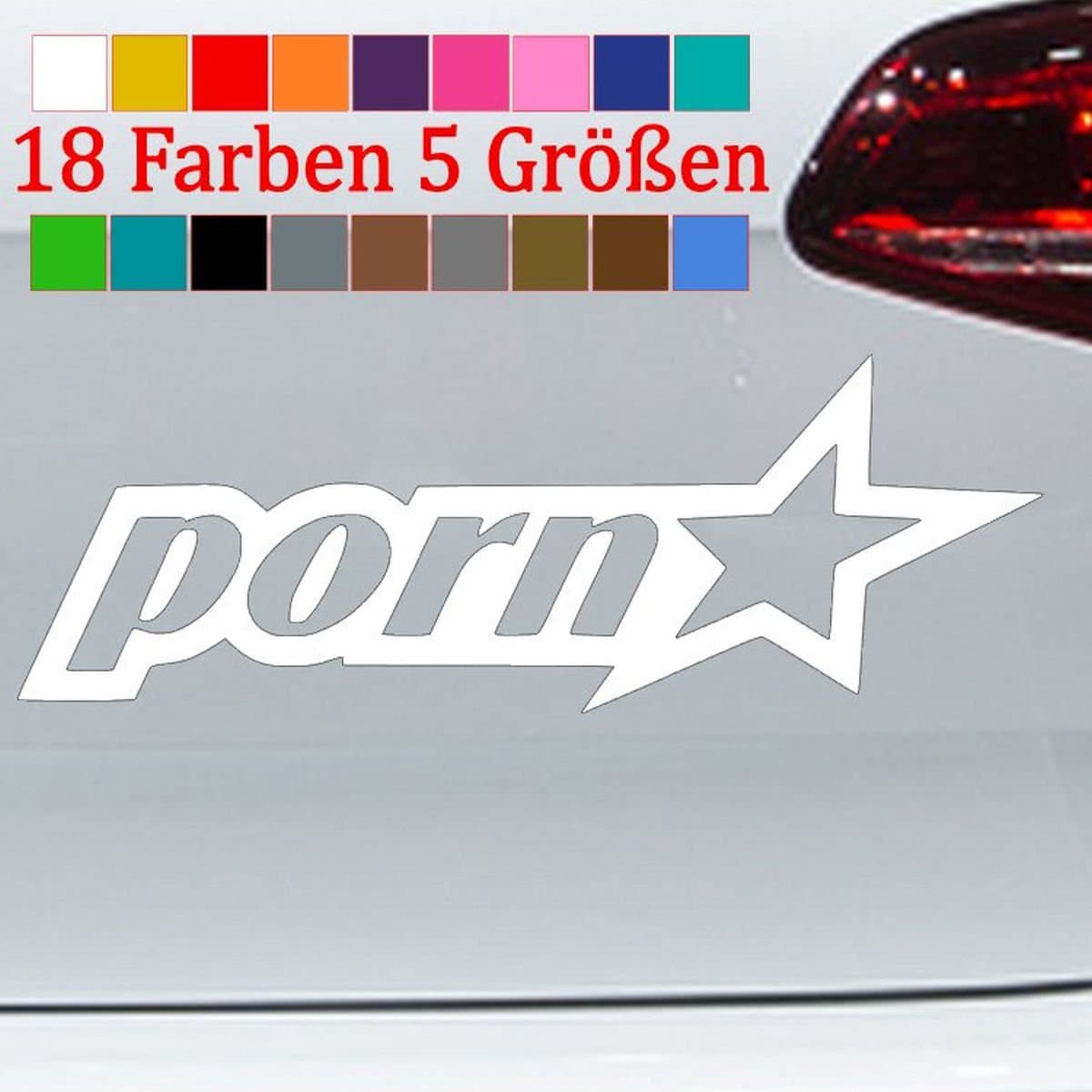 Porn Star Car Star Sticker Deco Car Tuning JDM Sticker GTI 18 Colors 5 Size  - Etsy Finland
