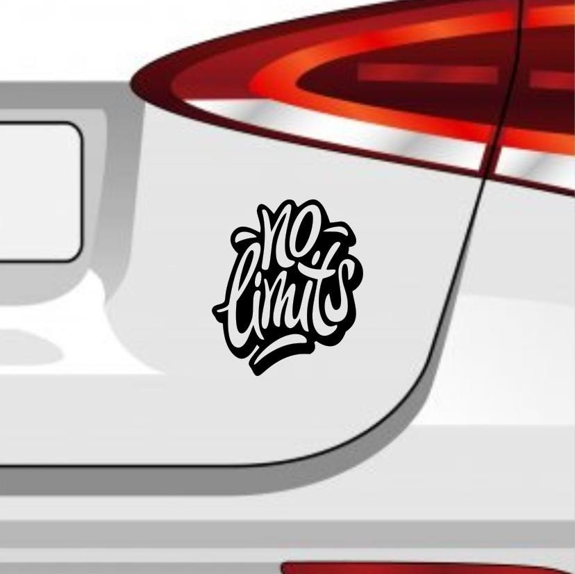 No Limits Sticker 6 Sizes Graffiti Sticker Skating Saying Fun No Limits ...