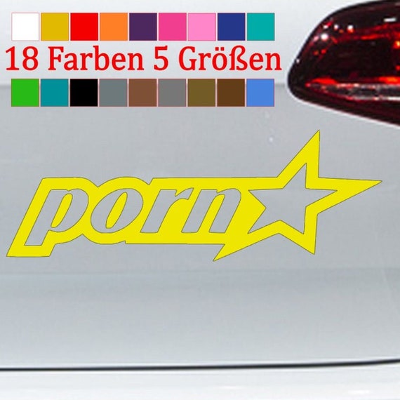 Porn Star Car Star Sticker Deco Car Tuning JDM Sticker GTI 18 - Etsy