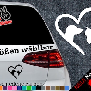 Cats and Dogs Sticker -6 Sizes- Car Plott Sticker Cat Love Love Heart
