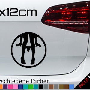Pants down Sticker Sticker funny glue Panty buxe JDM Car cheeky 12 x 12 cm in 21 colors