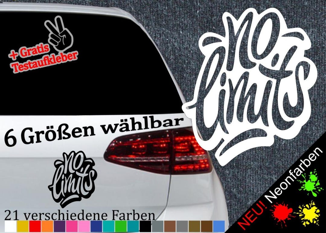 No Limits Sticker 6 Sizes Graffiti Sticker Skating Saying Fun No Limits ...