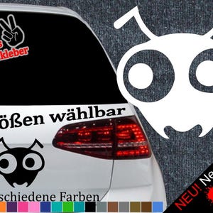 Ameisenkopf Comic Aufkleber -6 Größen 21 Farben- Ant Wald Krabbler Cartoon Augen