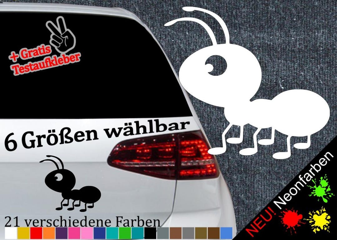 Ant Comic Sticker -6 Sizes 21 Colors- Cartoon Cute Forest Crawler ...