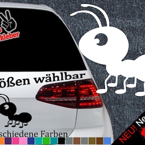 Ameise Comic Aufkleber -6 Größen 21 Farben- Cartoon Niedlich Wald Krabbler Wiese