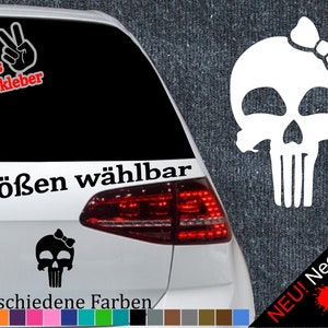 Punisher Autoaufkleber Totenkopf - Laser glänzend —> NEU!