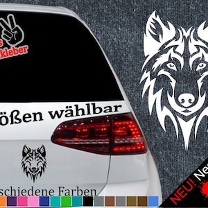 Wolf Tuning Sticker Racing Car Meeting Werewolf Tribal Tattoo Eco Decal JDM