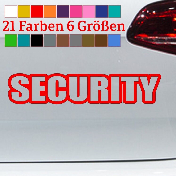 Bodyguard Sticker SECURITY Sticker Security Service Bouncer JDM ...