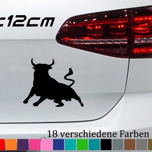 Bull Sticker 15 x 12 cm el Toro Bull Tauro Plott Sticker Spain Car Glue GTI in 18 Colors