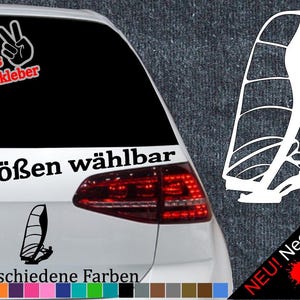 Windsurfer Surfboard Sticker -6 Sizes- Surfing Water Sports Surf