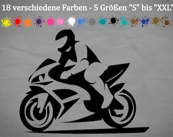 Motorcycle Sticker Silhouette Biker Car Bike Sticker JDM Speedway R1 R6 5 Sizes