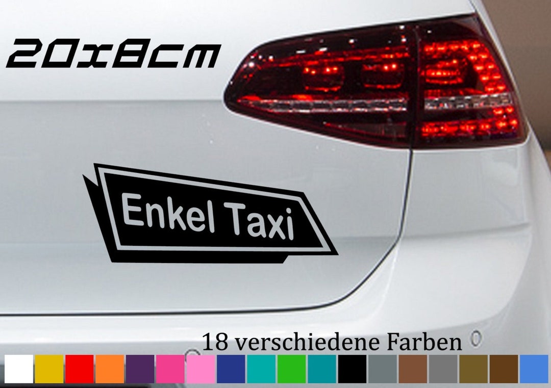 Kiwistar Enekltaxi - Targa Magnetica, Riflettente Blu, 60x16 cm