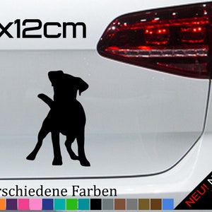Jack Russell Terrier Sticker Dog Silhouette Sticker Dog Love 18 x 12 cm in 21 colors