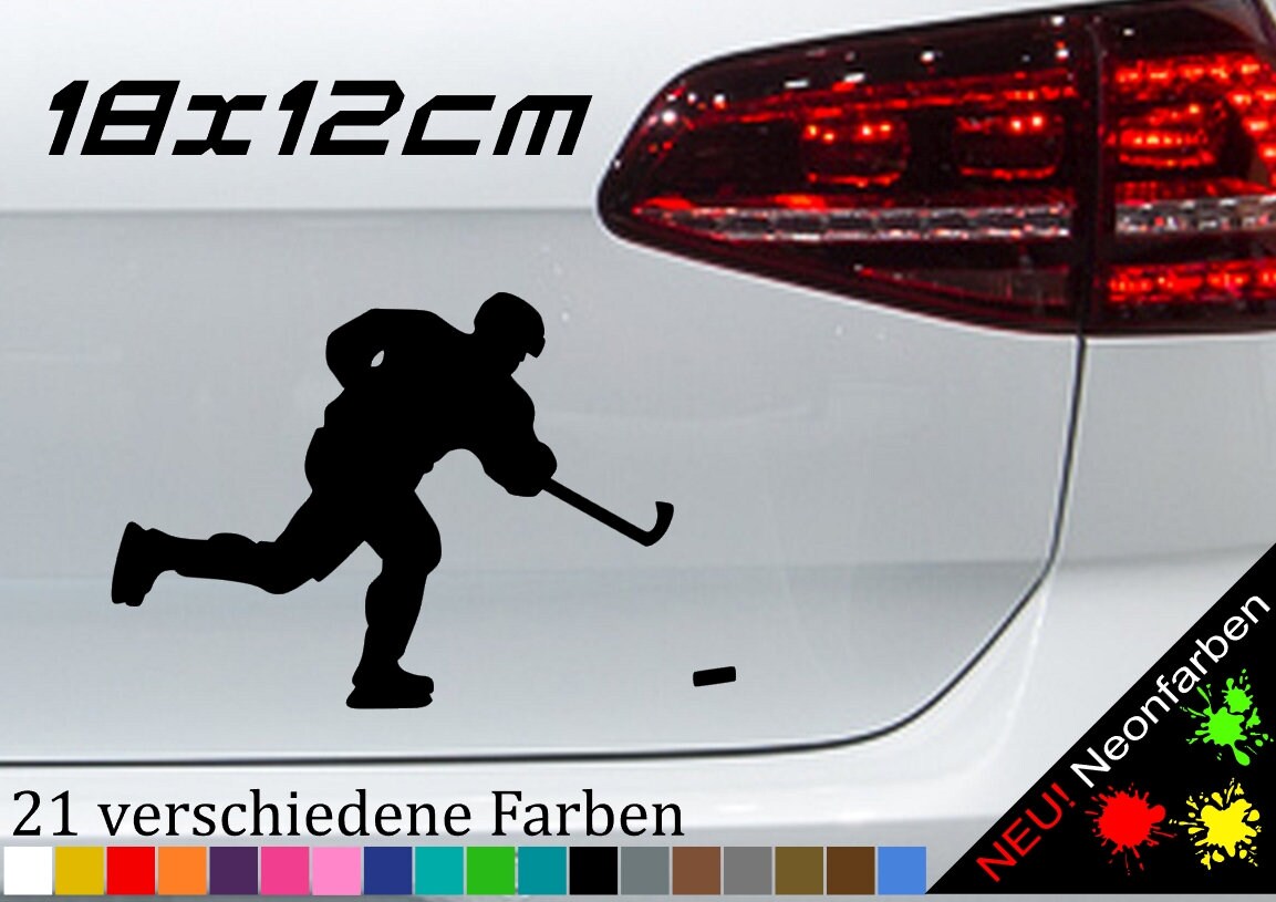 Hockey Goalie Autoaufkleber verschiedene Farben 