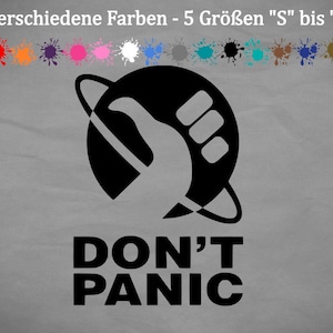 Don&#39;t Panic Sticker Car Sticker save the world Friday for Future Greta in 5 sizes
