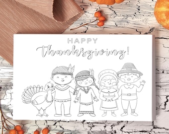 Thanksgiving Coloring Pages, Printable coloring pages, INSTANT DOWNLOAD, Give Thanks, Adults and Kids, Activity Pages