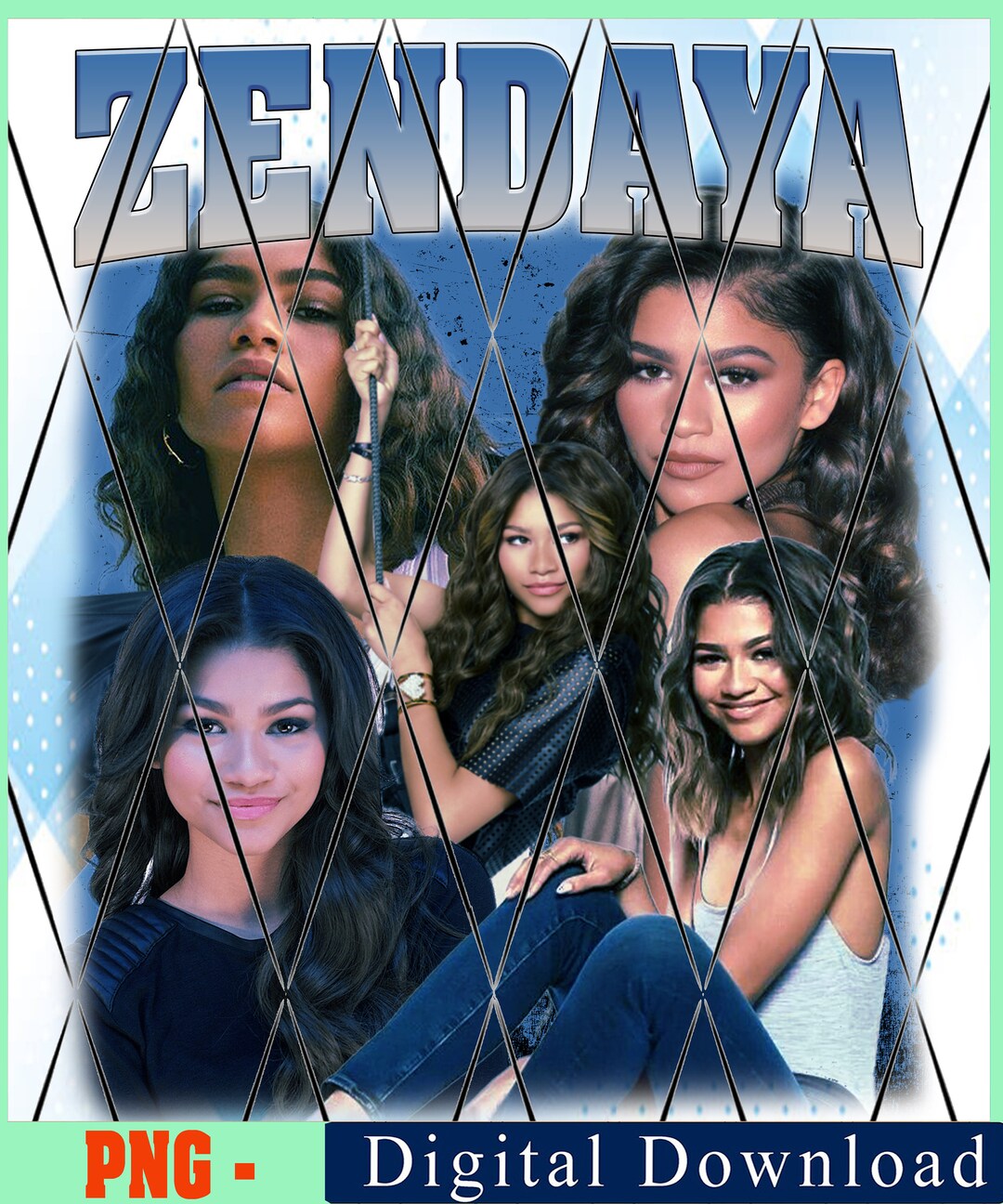 Zendaya Rap Hip Hop 90S Retro Vintage PNG - Etsy