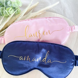 Personalised Sleep Mask Custom Eye Mask Bridesmaid Proposal Bridesmaid Gift, Bridal Party Gift image 3