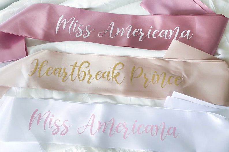 Miss Americana Sash, Heartbreak Prince Sash, Lover Era Outfit, Miss Americana y el príncipe desgarrado sash imagen 2