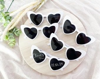 Heart Shaped Hens Night Sunglasses, Heart Sunglasses, Hens Party Accessories, Bachelorette Sunglasses, Heart Sunnies, Hens Sunglasses