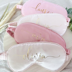 Personalised Sleep Mask Custom Eye Mask Bridesmaid Proposal Bridesmaid Gift, Bridal Party Gift image 1