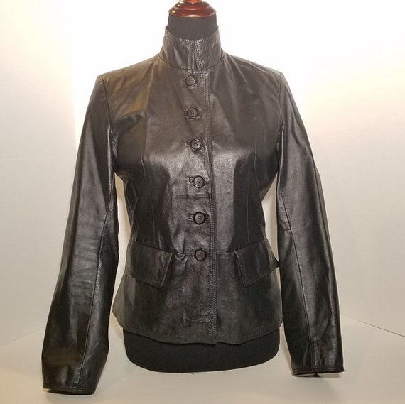 Vintage Chadwick Leather Coat, Black Leather Jacke