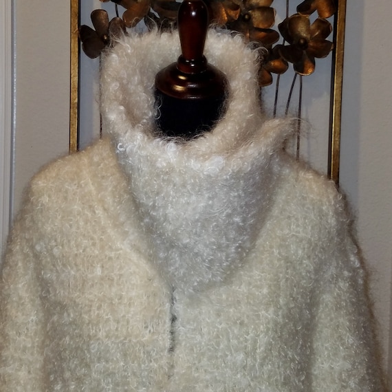 fluffy mohair coat