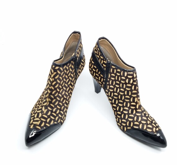 Franco Sarto Booties, Calf Hair Booties, Designer