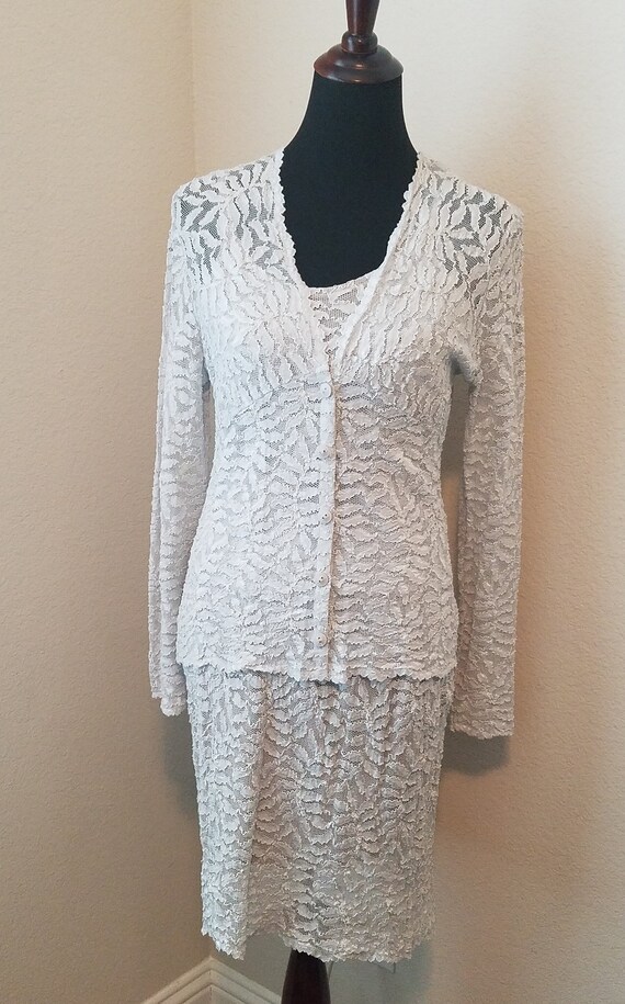 Vintage 3 Piece Lace Set,Vintage Hanky Panky Lace,