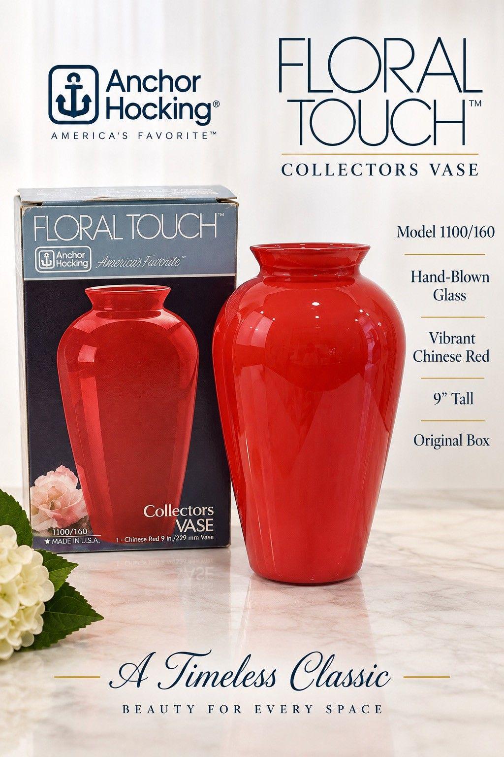 Red Glass Vases - Etsy