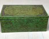 Heintz Metalware, Frog Skin Patina, Humidor Box, Cigars, Tobacco, Cigarettes