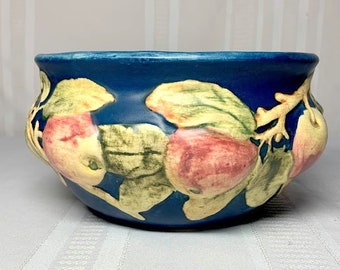 Weller Pottery, Baldin, Deep Blue Planter or Bowl, Great Glaze Colors & DetailL~~~