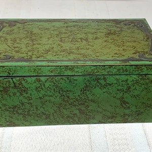 Heintz Metalware, Frog Skin Patina, Humidor Box, Cigars, Tobacco, Cigarettes