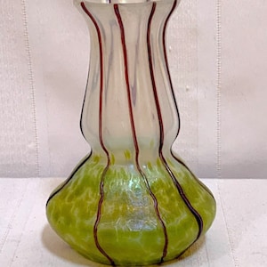 Pallme, Konig, Lime Green Mottled Oil Spot on White w Rust Colored Veining