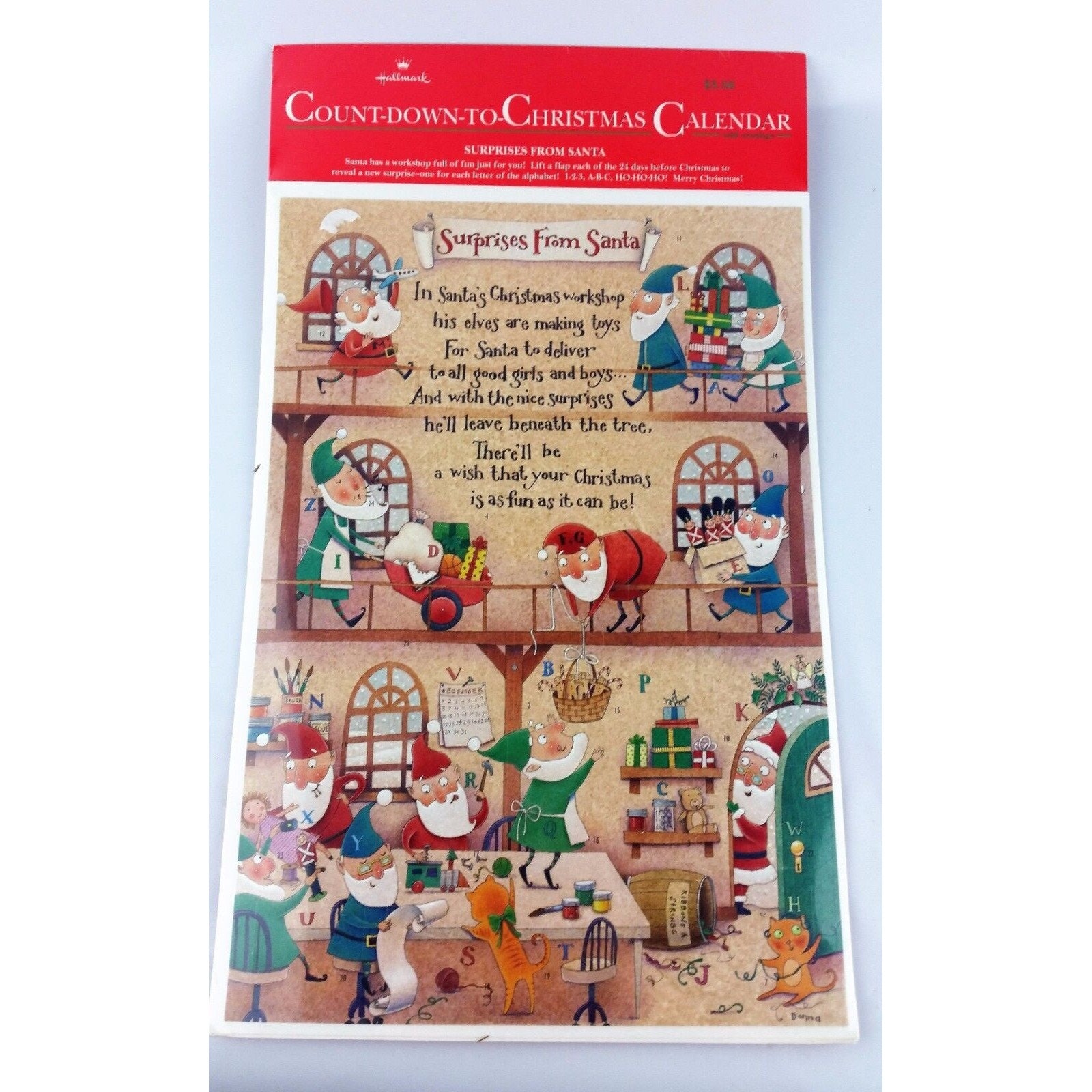 Vintage Hallmark Advent Calendar Surprises From Santa - Etsy