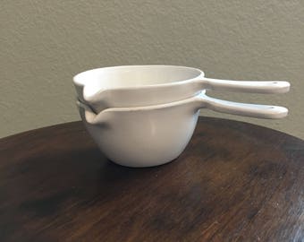 Coors Porcelain Labware Handled Crucible Pair