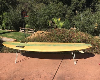 Surfboard Bench Etsy