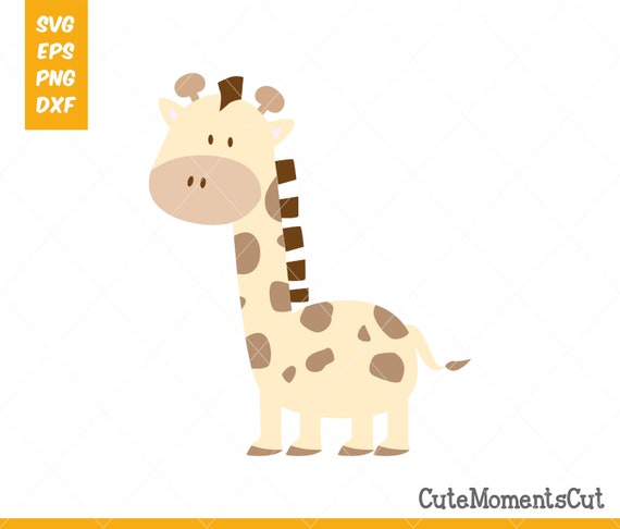 Giraffe Svg Cut File Cute Giraffe Clipart Giraffe Print Etsy
