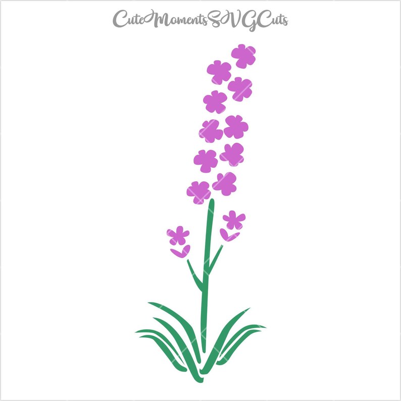 Lavender Lavender Flower Cut File SVG Cutting File | Etsy