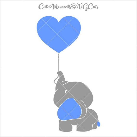 Download Elephant Baby Elephant Cute Elephant Balloon SVG Cutting ...