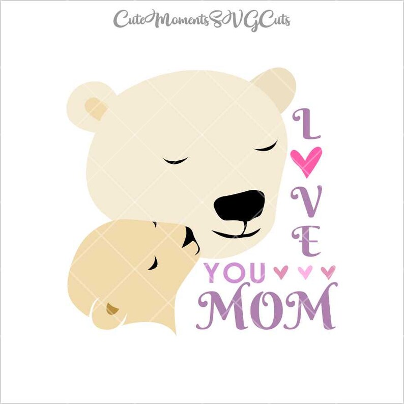 Download Bear Love Bear Silhouette Bear Baby Bear Bear Mommy SVG | Etsy