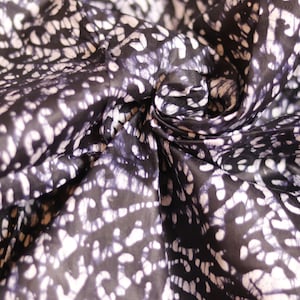 Indigo and white traditional Adire Batik fabric sold by the yard, block printed handmade Nigerian batik