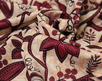 Ankara-Inspired Scuba Fabric: Bold Geometric Print Double Knit Jersey