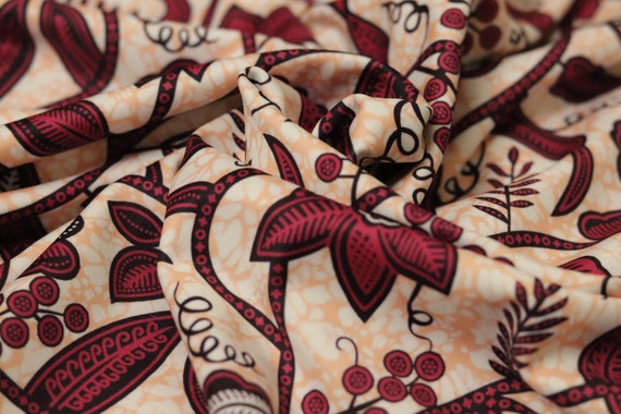 Ankara-Inspired Scuba Fabric: Bold Geometric Print Double Knit Jersey