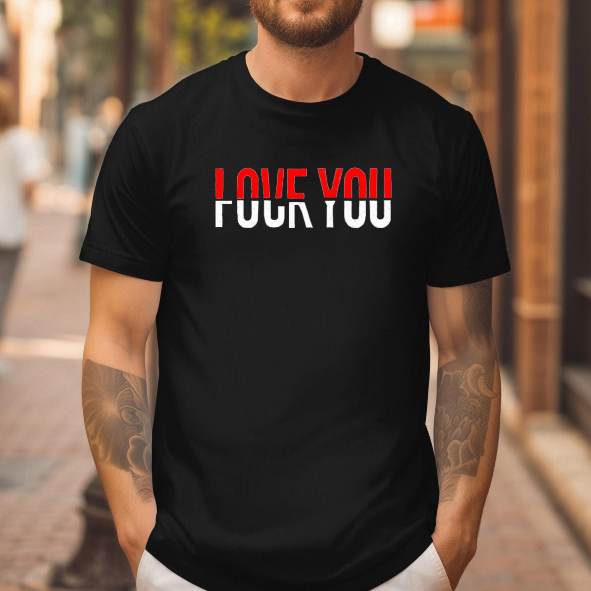 Hot Fuck Valentines Day I Love You Everyday Skulls Rose Shirt