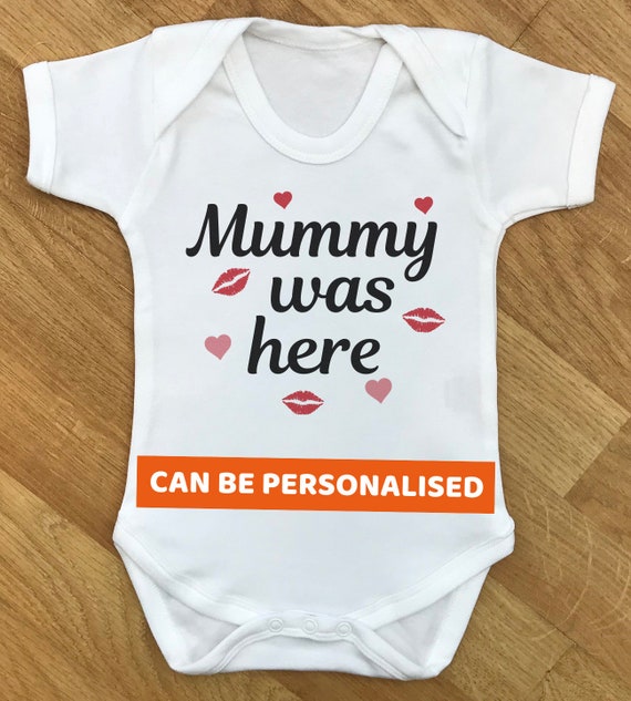 Mummy Was Here - baby bodysuit, baby gift, baby grow, baby body suit, baby gift, baby present, babygrow, baby - WHITE